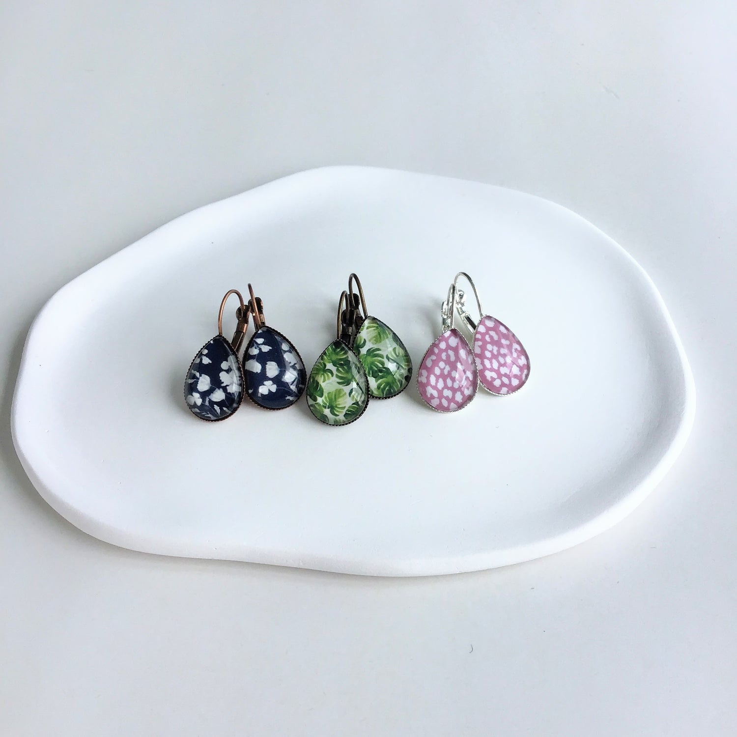 Glass Dome Earrings