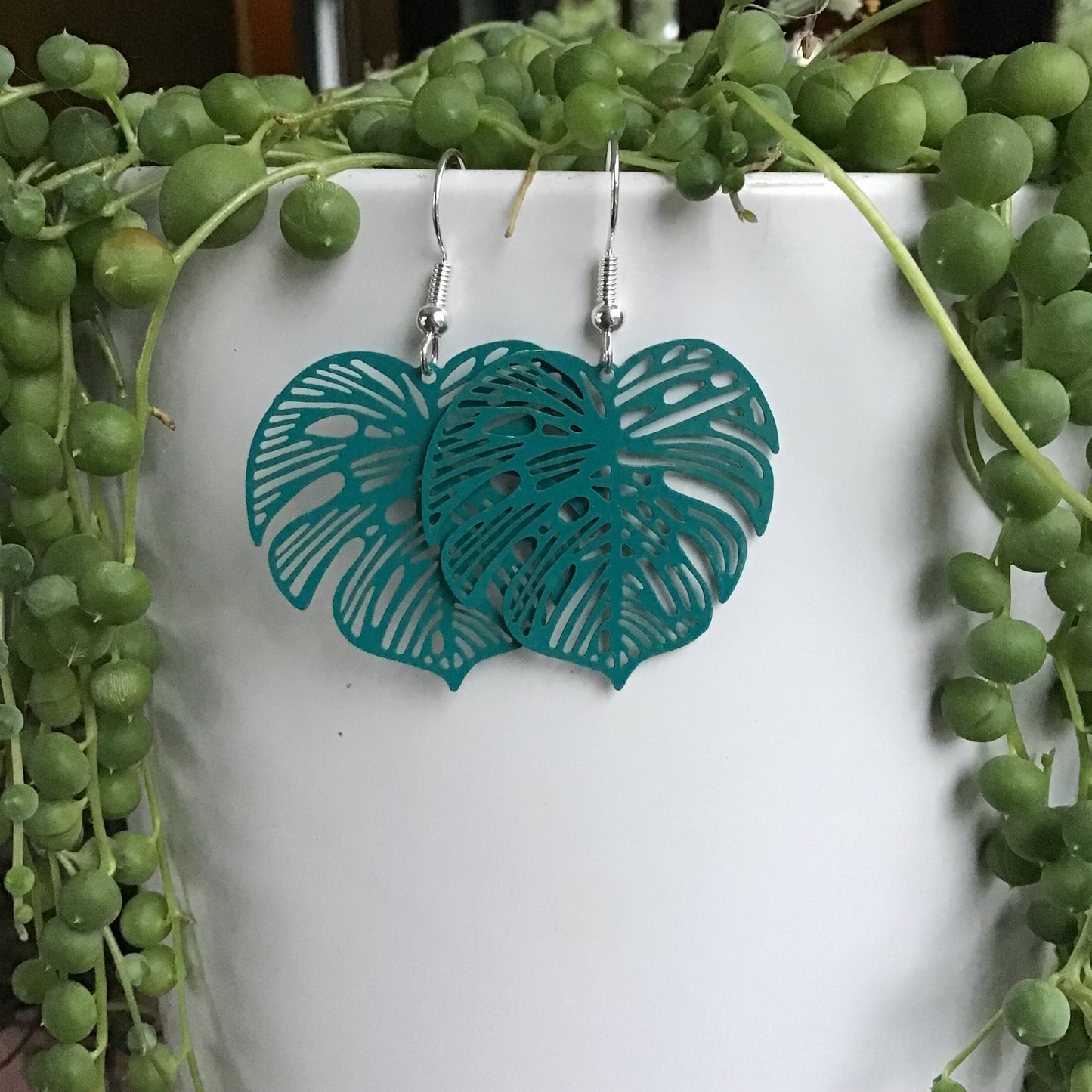 Monstera Earrings