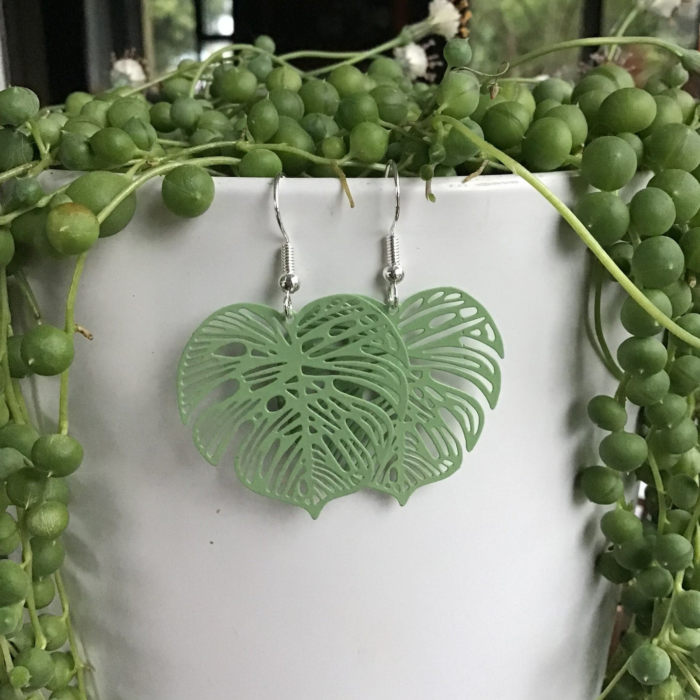 Monstera Earrings