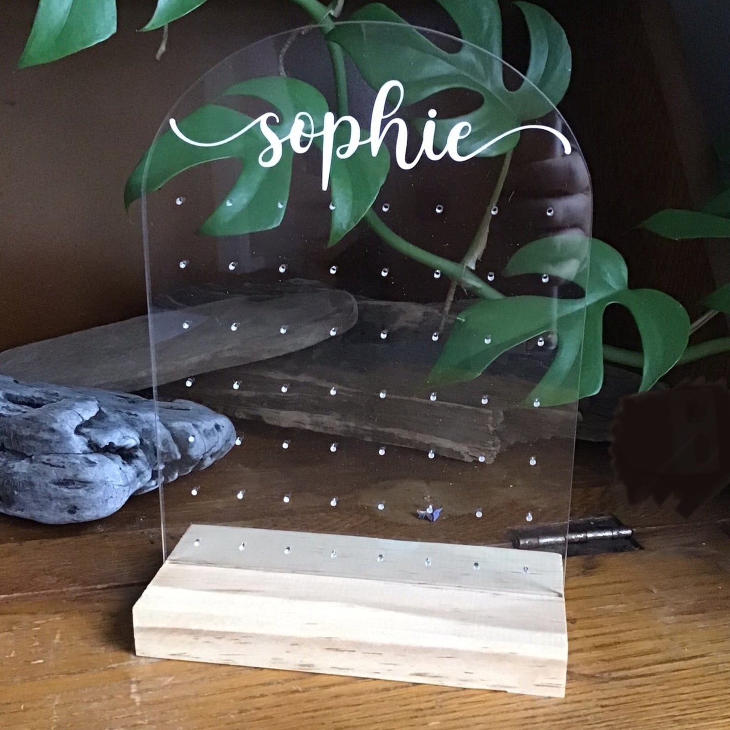 Personalised Small Arch Earring Stand