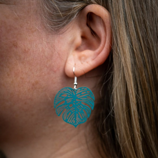 Monstera Earrings