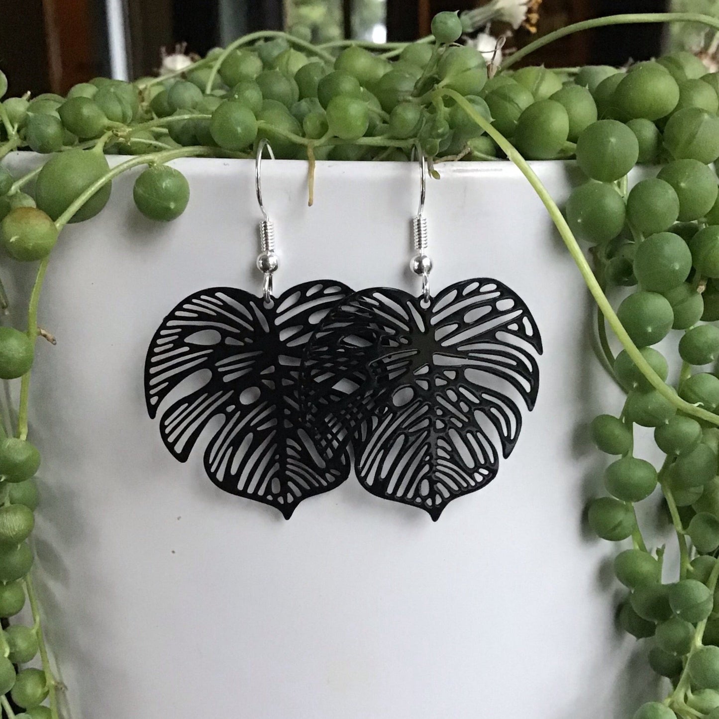 Monstera Earrings